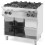 Gas cooker Kitchen Line 4-burner open stand