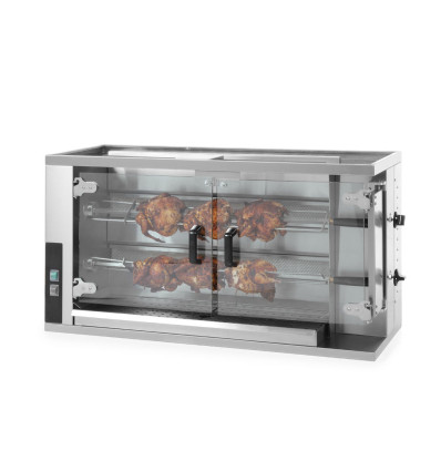 Gas spit roaster for 8-10 chickens
