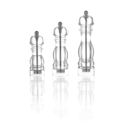 Pepper mills transparent