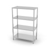 Storage rack with 4 shelves - for self-assembly