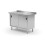 Wall work table cabinet with sliding doors - welded