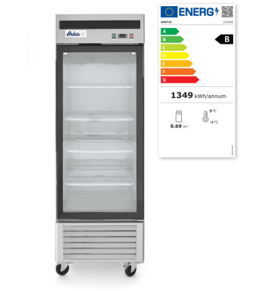 Refrigerator 610 L Kitchen Line with glass door