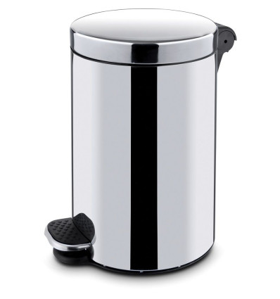 Round pedal waste bin with inner bin