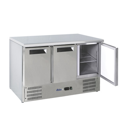 3-door refrigerated counter with worktop and bottom unit