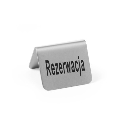 Informatīva galda zīme  „Rezerwacja”