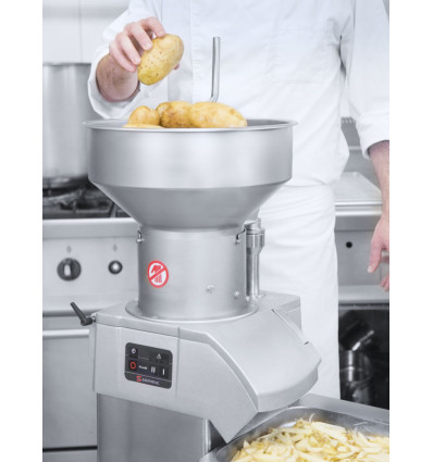 High-performance electric vegetable slicer with CA-62 electronic panel