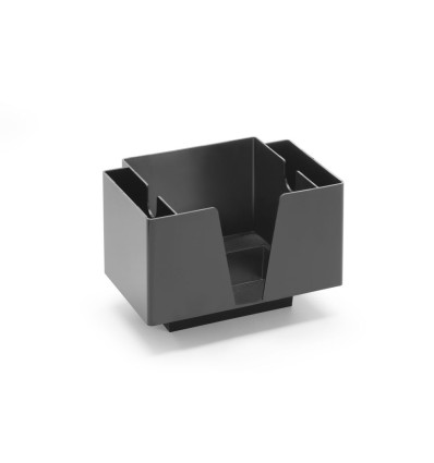 Napkin holder with 3 compartments