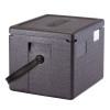 Professional grade insulated carrier CAM GOBOX® with a black strap, GN 1/2.
