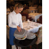 Camtread® serving tray, oval, non-slip surface.