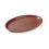 Mykonos – mahogany serving tray, oval, non-slip surface.