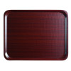 Поднос сервировочный Mykonos, прямоугольный, нескользящий, красное дерево