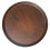 Beechwood serving tray, round, non-slip surface.