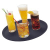 Camtread® serving tray, round, non-slip surface.