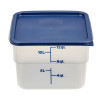 CamSquare® transparent polypropylene food storage container.