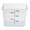 CamSquare® transparent polypropylene food storage container.