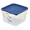 CamSquare® transparent polypropylene food storage container.