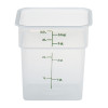 CamSquare® transparent polypropylene food storage container.