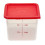 CamSquare® transparent polypropylene food storage container.