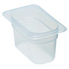 Container GN 1/9 transparent polypropylene.