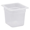 Container GN 1/6 transparent polypropylene.