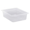 Container GN 1/2 transparent polypropylene.