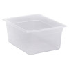 Container GN 1/2 transparent polypropylene.
