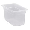 Container GN 1/4 transparent polypropylene.