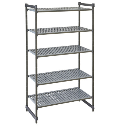 Camshelving ® Basics Plus storage rack made of composite plastic with 4 vented shelves