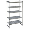 Camshelving ® Basics Plus storage rack made of composite plastic with 4 vented shelves