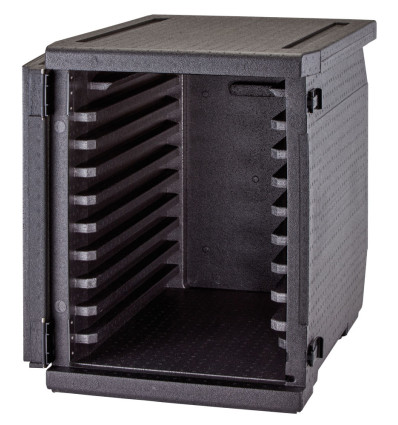 Professional grade insulated carrier CAM GOBOX®, front-loaded, for 600x400 mm containers, with 9 built-in guides.