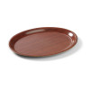Mykonos – mahogany serving tray, oval, non-slip surface.