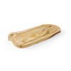 Serving board, olive wood, rectangular, with groove