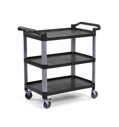 3-shelf service trolley polypropylene