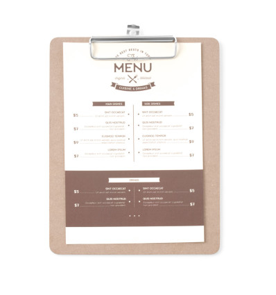 Menu clipboard