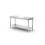 Central work table with a shelf Budget Line – screwed, depth: 600 mm