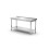 Wall work table with shelf Budget Line – screwed, depth: 600 mm