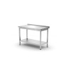 Wall work table with shelf Budget Line – screwed, depth: 600 mm