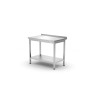 Wall work table with shelf Budget Line – screwed, depth: 600 mm
