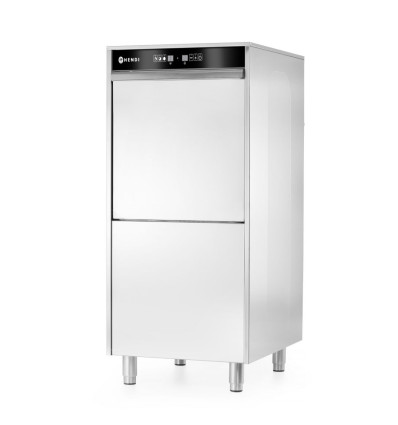 50x60 dishwasher for trays and pots – electronically controlled, with detergent dosing system and drain pump