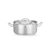 Stew pan low - with lid