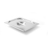 Lid for GN containers with soup/sauce ladle recess