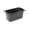 Container GN 1/3 black polycarbonate