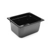 Container GN 1/2 black polycarbonate
