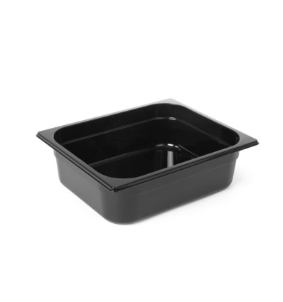 Container GN 1/2 black polycarbonate