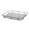 Bakery basket with stainless steel rim