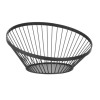 Fruit basket angled round black