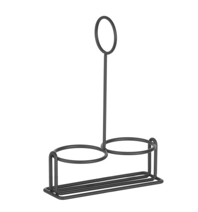 Condiment rack black