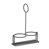 Condiment rack black