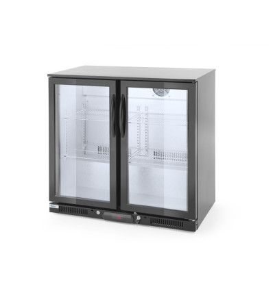 Back bar refrigerator double doors, 200 l