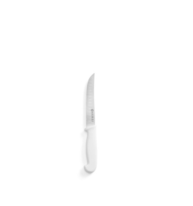 Universal knife with granton edge